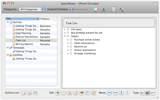 Screenshot - Desktop and treo sync