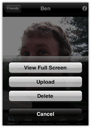 Image View Action Menu